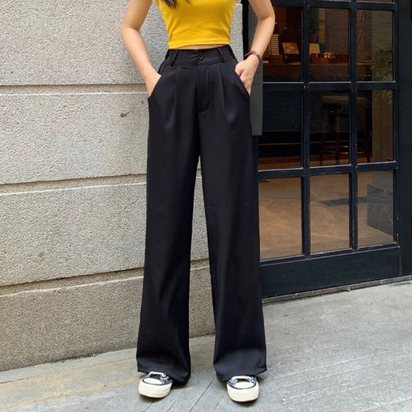 high waist woman pants wide leg sweat baggy spring autumn black streetwear women korean pantalones mujer casual femme pantalon, Black;white
high waist woman pants wide leg sweat baggy spring autumn black streetwear women korean pantalones mujer casual femme pantalon, Black;white