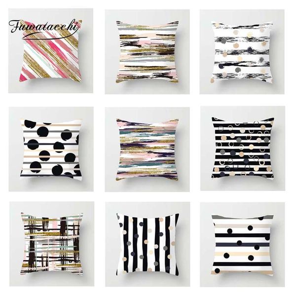 fuwatacchi geometric cushion cover striped colorful soft throw pillow cover decorative sofa pillow case pillowcase
fuwatacchi geometric cushion cover striped colorful soft throw pillow cover decorative sofa pillow case pillowcase