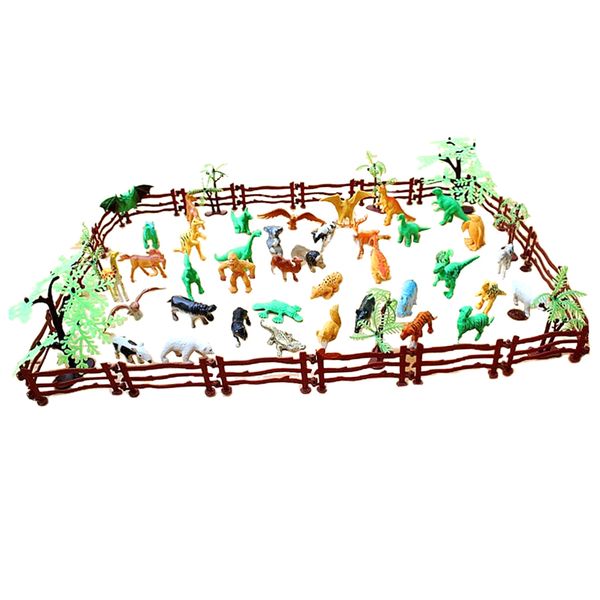 68pcs plastic realistic wildlife jungle forest animals action figure toys playset in fence w/ tree , kids toddler nature toys collectibles
68pcs plastic realistic wildlife jungle forest animals action figure toys playset in fence w/ tree , kids toddler nature toys collectibles