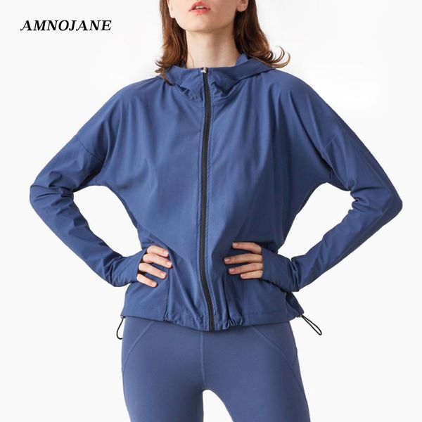 yoga outfits sport fitness jacket women thumb hole jackets zipper with pockets zip up hoodie long sleeve gym loose clothes, White;red
yoga outfits sport fitness jacket women thumb hole jackets zipper with pockets zip up hoodie long sleeve gym loose clothes, White;red