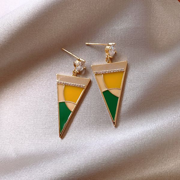 2020 new wave spring new triangle earrings french korean temperament net red earrings female exquisite tiny ear studs, Silver
2020 new wave spring new triangle earrings french korean temperament net red earrings female exquisite tiny ear studs, Silver