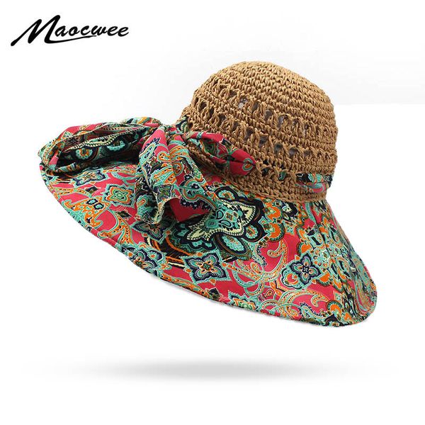 wide brim hats fashion bohemian style cloth summer sun hat for women large visors beach brand cap panama chapeau, Blue;gray
wide brim hats fashion bohemian style cloth summer sun hat for women large visors beach brand cap panama chapeau, Blue;gray