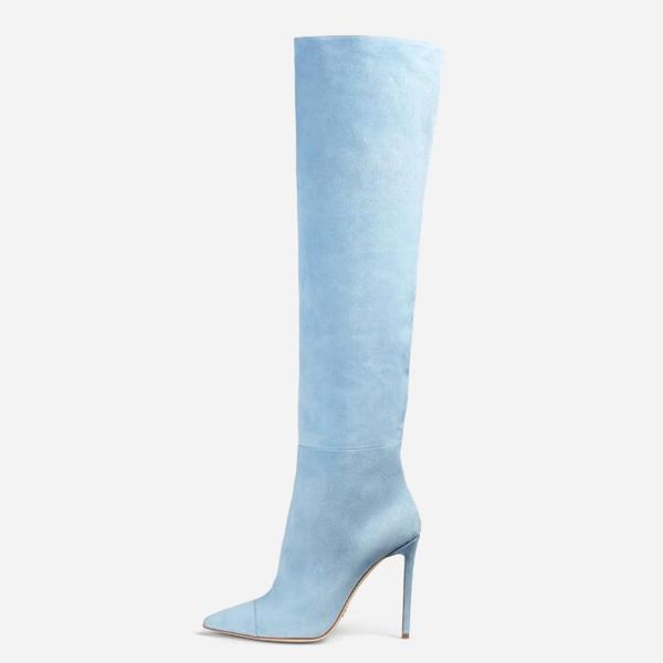 fashion shoes blue pink suede boots stilettos heels over the knee thigh high boots women's shoes large size 44 45, Black
fashion shoes blue pink suede boots stilettos heels over the knee thigh high boots women's shoes large size 44 45, Black
