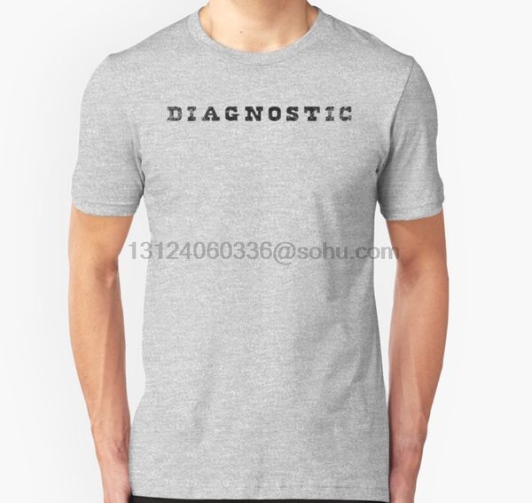 men tshirt short sleeve diagnostic (distressed) ted bundy t shirt o neck women t-shirt