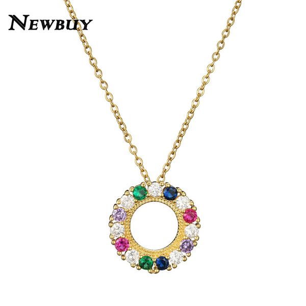 pendant necklaces cmoonry gold color luxury baroque style round necklace for women crystal colourful cz wedding jewelry, Silver
pendant necklaces cmoonry gold color luxury baroque style round necklace for women crystal colourful cz wedding jewelry, Silver