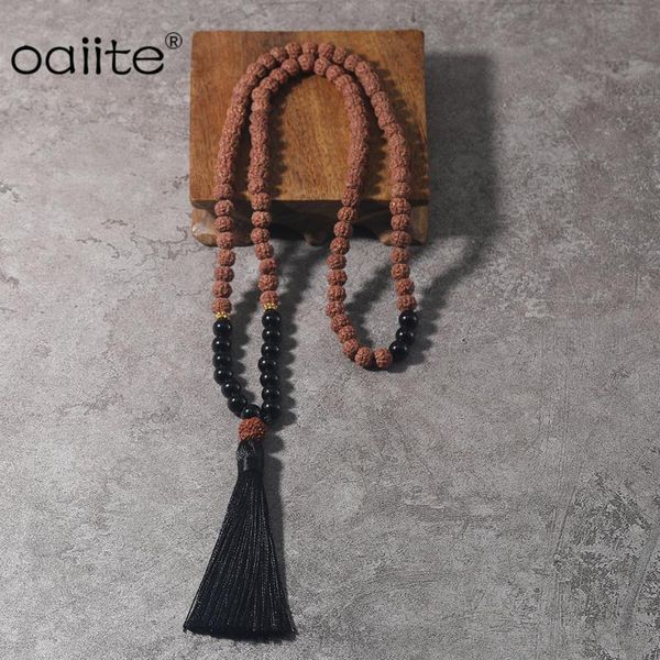 oaiite black onyx heart chakra necklace 108 beads mala rudraksha neckelace yoga meditation prayer bohemian tassel neckelace, Silver
oaiite black onyx heart chakra necklace 108 beads mala rudraksha neckelace yoga meditation prayer bohemian tassel neckelace, Silver