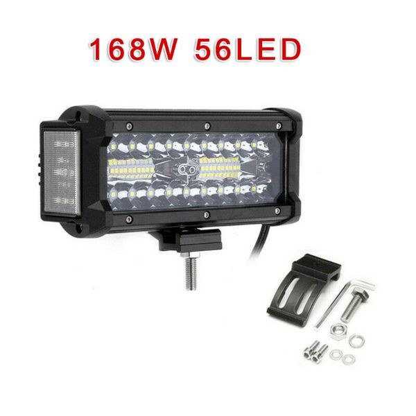 7 inch 168w 56led dual side led work light driving lamp bar combo off-road atv 6000k raw lumen of cool white light
7 inch 168w 56led dual side led work light driving lamp bar combo off-road atv 6000k raw lumen of cool white light
