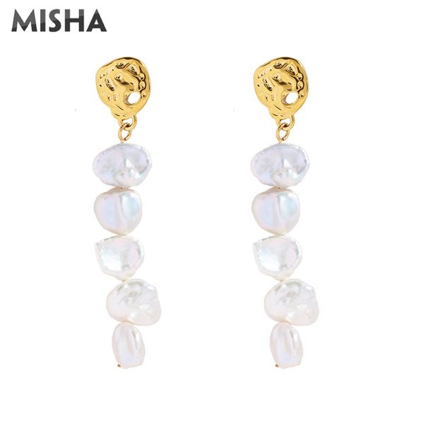 misha fashion pearl stud earring for women long drop pearl earrings freshwater jewelry gifts fashion stud earring 2335, Golden;silver
misha fashion pearl stud earring for women long drop pearl earrings freshwater jewelry gifts fashion stud earring 2335, Golden;silver