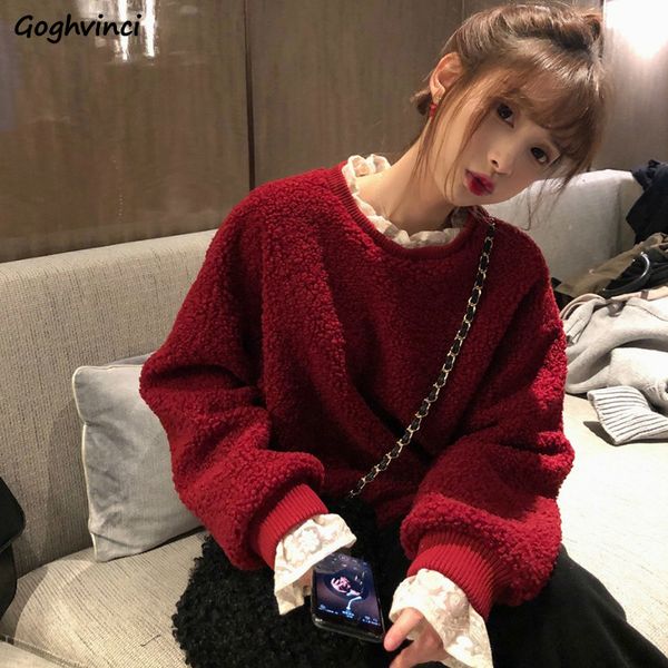 women's hoodies & sweatshirts no hat women solid patchwork plus velvet red thickening autumn winter fashion designed soft warm streetwe, Black
women's hoodies & sweatshirts no hat women solid patchwork plus velvet red thickening autumn winter fashion designed soft warm streetwe, Black