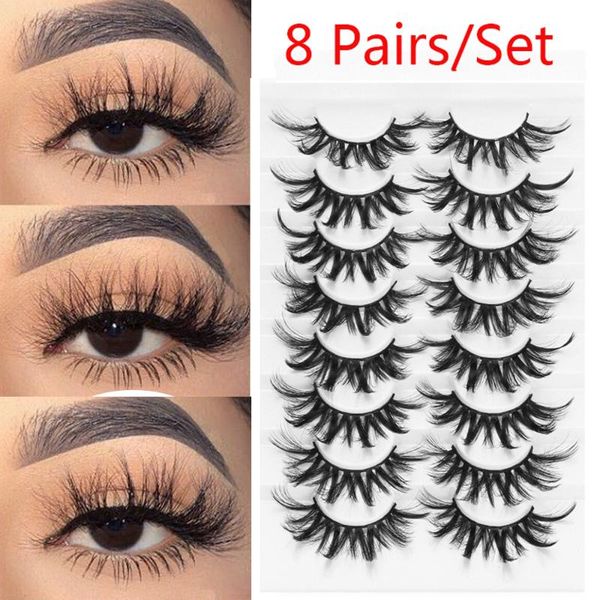 false eyelashes 8 pairs 3d mink full volume natural wispy fluffy fake lashes handmade cruelty-eye extension makeup tools
false eyelashes 8 pairs 3d mink full volume natural wispy fluffy fake lashes handmade cruelty-eye extension makeup tools