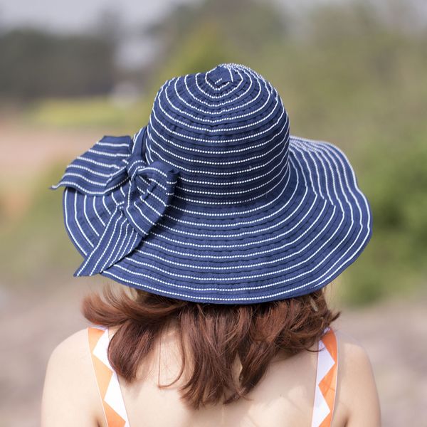 foldable cotton stripes summer hats for women travel vacation beach cap breathable ladies bucket hats sombrero girls bow cap, Blue;gray
foldable cotton stripes summer hats for women travel vacation beach cap breathable ladies bucket hats sombrero girls bow cap, Blue;gray