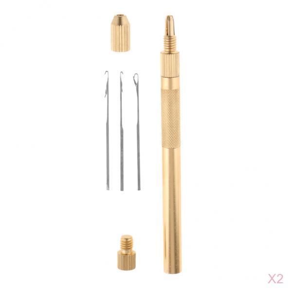 professional aluminum crochet hook needle kit for beads feather dreadlock wig hair extensions lace wig making gold plated, set of 2
professional aluminum crochet hook needle kit for beads feather dreadlock wig hair extensions lace wig making gold plated, set of 2
