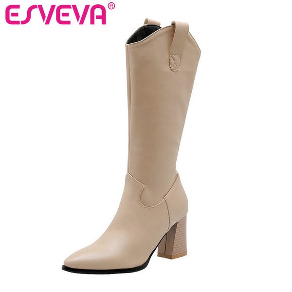 boots esveva 2021 shoes women knee-high square high heel elegant pu leather size 34-43 winter motorcycle, Black
boots esveva 2021 shoes women knee-high square high heel elegant pu leather size 34-43 winter motorcycle, Black