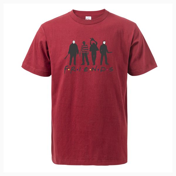 friends tv show t shirts horror movie jason clown saw halloween streetwear short sleeve cotton fashion men t-shirt
friends tv show t shirts horror movie jason clown saw halloween streetwear short sleeve cotton fashion men t-shirt