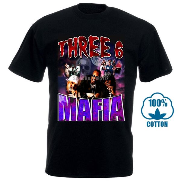 three six 6 mafia new cotton men t shirts classical tee men summer short sleeves men& black 011539
three six 6 mafia new cotton men t shirts classical tee men summer short sleeves men& black 011539
