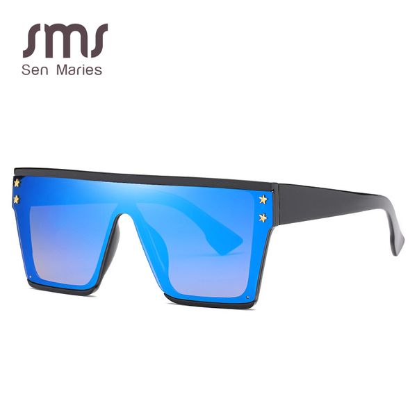 sunglasses oversized square women 2021 vintage flat black blue clear lens one piece men shade mirror uv400, White;black
sunglasses oversized square women 2021 vintage flat black blue clear lens one piece men shade mirror uv400, White;black