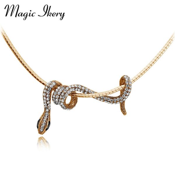 magic ikery gold color long animal snake pendants necklace fashion jewelry for women statement party jewelry mky2965, Silver
magic ikery gold color long animal snake pendants necklace fashion jewelry for women statement party jewelry mky2965, Silver