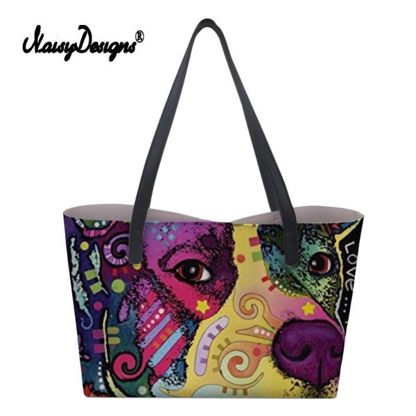 fashion large pu leather handbags for women girl colorful dog print shoulder bag travel shopping totes
fashion large pu leather handbags for women girl colorful dog print shoulder bag travel shopping totes