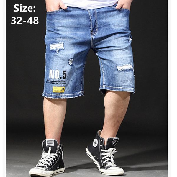 men's shorts jean for men denim ripped vintage plus size 44 46 48 stretch elastic high waisted mens blue black distressed half jeans, White;black
men's shorts jean for men denim ripped vintage plus size 44 46 48 stretch elastic high waisted mens blue black distressed half jeans, White;black