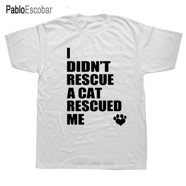 funny cool a cat rescued me animal t shirts men summer style short sleeve cotton t-shirt camisetas 
funny cool a cat rescued me animal t shirts men summer style short sleeve cotton t-shirt camisetas