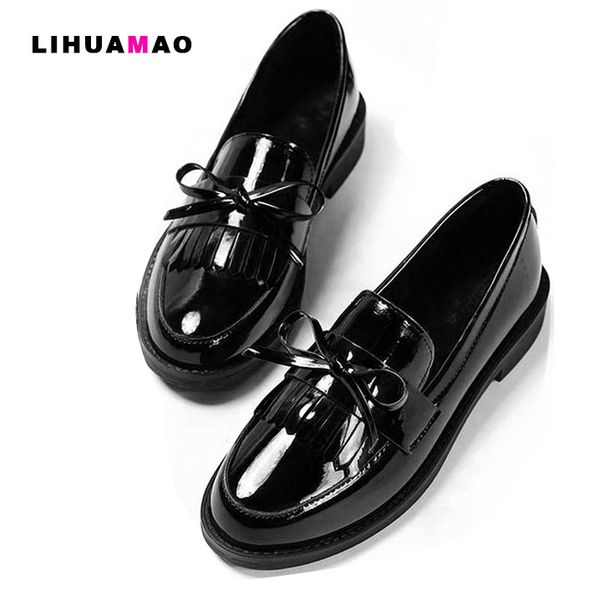 lihuamao british college style penny loafers women flats shoe dress party office career tassel slip on flat shoes, Black
lihuamao british college style penny loafers women flats shoe dress party office career tassel slip on flat shoes, Black