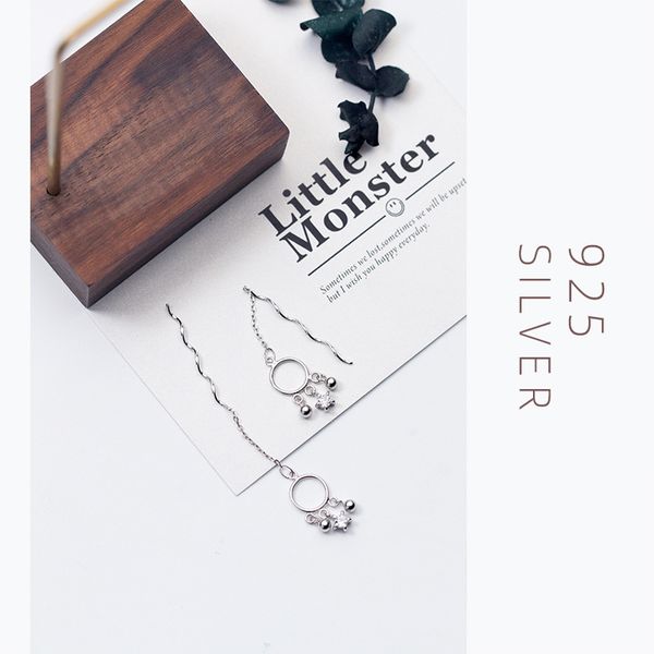 modian genuine 925 sterling silver long tassels dangle earrings for women drop earring korean style fashion jewelry, Black
modian genuine 925 sterling silver long tassels dangle earrings for women drop earring korean style fashion jewelry, Black