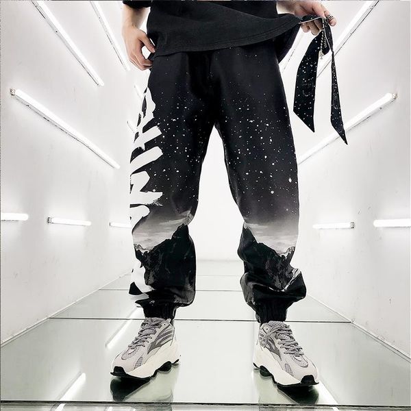 men's pants star gradient nine-point loose casual lovers tide sports hip-hop male trend wild harem trousers, Black
men's pants star gradient nine-point loose casual lovers tide sports hip-hop male trend wild harem trousers, Black