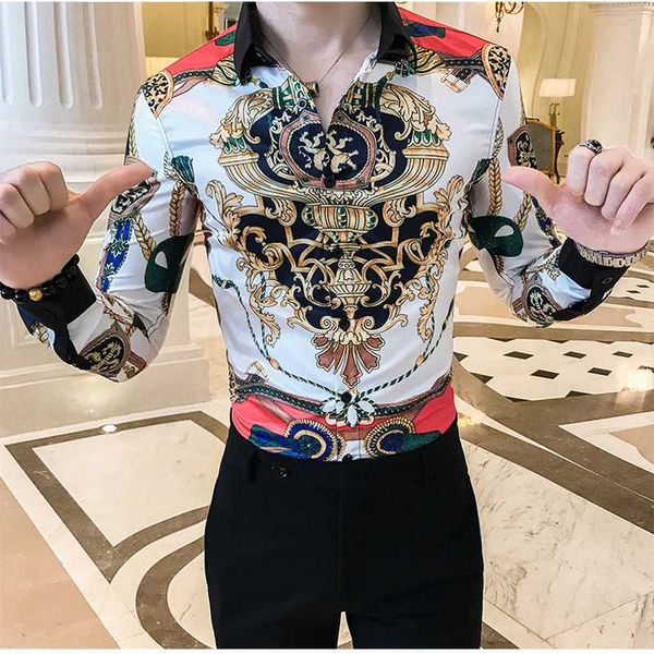 spring and summer 2020 men's five-sleeve shirt middle-men short sleeve shirt social flower a236-1963-p55, White;black
spring and summer 2020 men's five-sleeve shirt middle-men short sleeve shirt social flower a236-1963-p55, White;black