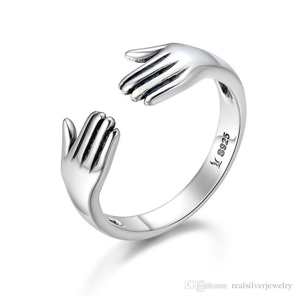 genuine 925 sterling silver double layer give me a hug hand open finger rings for women sterling silver jewelry scr136
genuine 925 sterling silver double layer give me a hug hand open finger rings for women sterling silver jewelry scr136