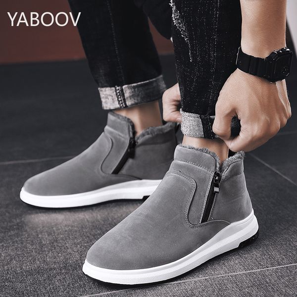 mens winter snow boots anti-slip warm fur lining outdoor fashion zapatos de hombre walking shoes for men, Black
mens winter snow boots anti-slip warm fur lining outdoor fashion zapatos de hombre walking shoes for men, Black
