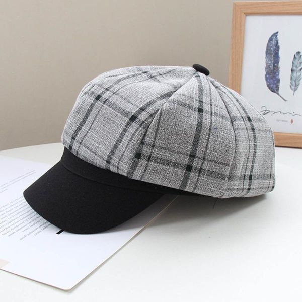 stingy brim hats fibonacci 2021 autumn sboy caps for women retro plaid octagonal hat korean fashion painter winter ladies berets chapeau, Blue;gray
stingy brim hats fibonacci 2021 autumn sboy caps for women retro plaid octagonal hat korean fashion painter winter ladies berets chapeau, Blue;gray