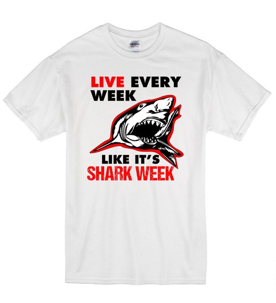 2019 new men t-shirt live every week like it's shark week fish marine t shirt tshirt mens womens gift
2019 new men t-shirt live every week like it's shark week fish marine t shirt tshirt mens womens gift