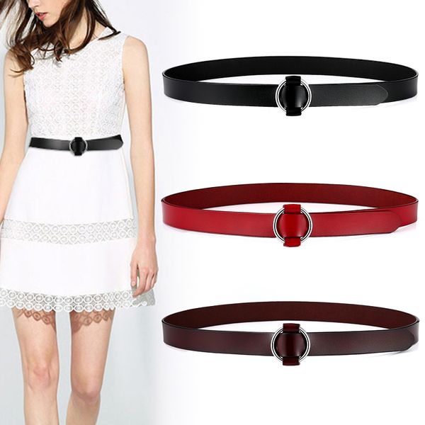 women waist sealing cowhide round smooth buckle simple black wide decoration leather jeans summer dress brown red belt, Black;brown
women waist sealing cowhide round smooth buckle simple black wide decoration leather jeans summer dress brown red belt, Black;brown