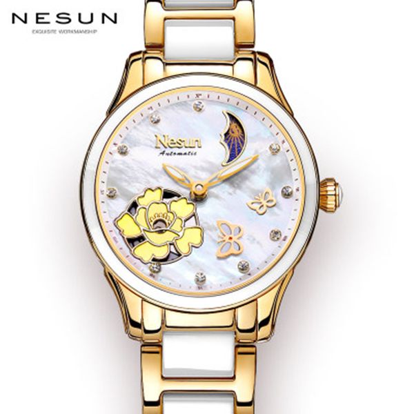 nesun watch butterfly love flower series ladies quartz watch business waterproof luminous ceramic wristband watches, Slivery;brown
nesun watch butterfly love flower series ladies quartz watch business waterproof luminous ceramic wristband watches, Slivery;brown