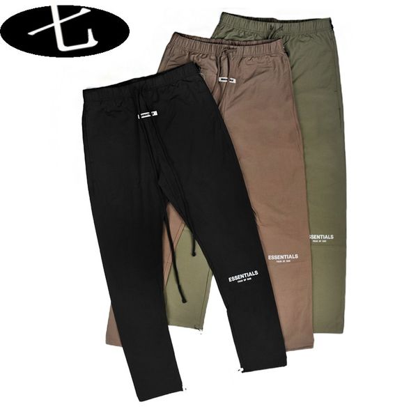 trendy fear of god essentials fog track pants double line reflective drawstring casual long pants, White;black
trendy fear of god essentials fog track pants double line reflective drawstring casual long pants, White;black