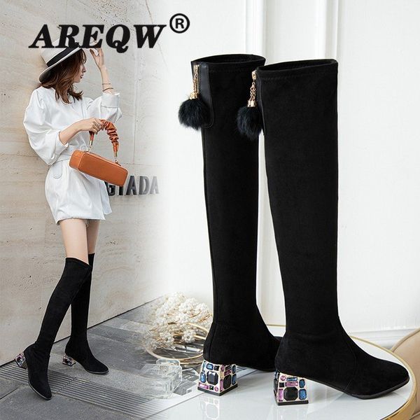 boots women casual over the knee shoes winter female round toe 2021 platform high heels pumps warm snow zapatos de mujer, Black
boots women casual over the knee shoes winter female round toe 2021 platform high heels pumps warm snow zapatos de mujer, Black