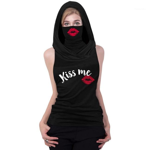 sleeveless outdoor camis high street women casual slim tanks womens hooded tanks with dust mask letter pattern summer, White
sleeveless outdoor camis high street women casual slim tanks womens hooded tanks with dust mask letter pattern summer, White