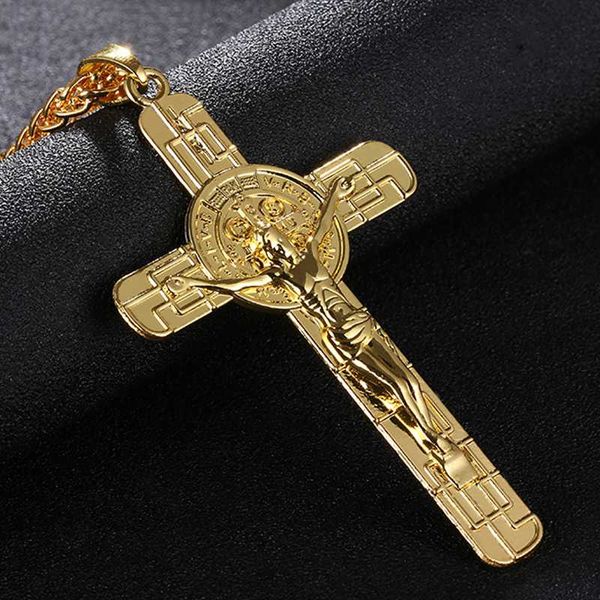 brand gold color necklaces jesus cross pendant necklace fashion men's and women's jewelry crucifix necklaces, Silver
brand gold color necklaces jesus cross pendant necklace fashion men's and women's jewelry crucifix necklaces, Silver