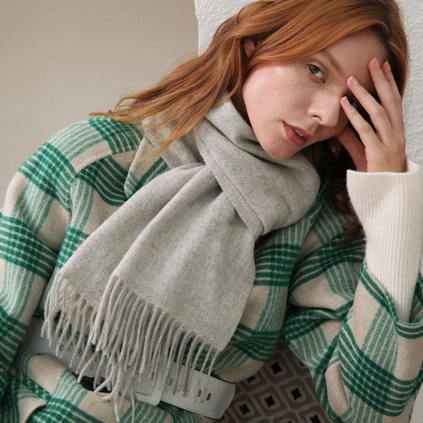 scarves ladies scarf cashmere men's plaid fringed autumn and winter thick warm men women shawls 75*13inch, Blue;gray
scarves ladies scarf cashmere men's plaid fringed autumn and winter thick warm men women shawls 75*13inch, Blue;gray