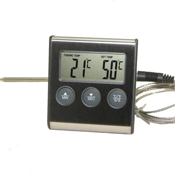 digital oven thermometer kitchen food cooking grilling meat bbq thermometer and timer water milk wine liquid temperature probe t200603
digital oven thermometer kitchen food cooking grilling meat bbq thermometer and timer water milk wine liquid temperature probe t200603