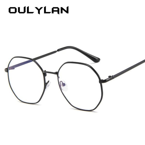 oulylan anti blue light glasses frame women classic metal design polygon eyeglasses female gold silver spectacle frames unisex, Black
oulylan anti blue light glasses frame women classic metal design polygon eyeglasses female gold silver spectacle frames unisex, Black