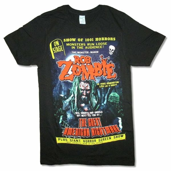 rob zombie great american nightmare black t shirt новый официальный мерч graveyard 
rob zombie great american nightmare black t shirt новый официальный мерч graveyard