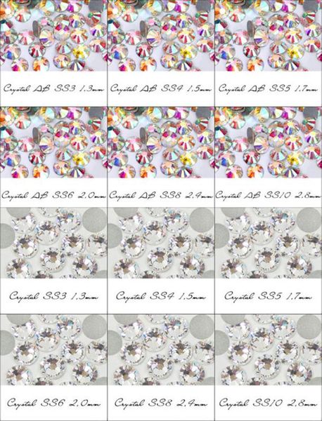 1440pcs glitter rhinestones crystal ab ss3-ss12 non fix flat back strass sewing & fabric garment rhinestone nail art stone, Silver;gold
1440pcs glitter rhinestones crystal ab ss3-ss12 non fix flat back strass sewing & fabric garment rhinestone nail art stone, Silver;gold