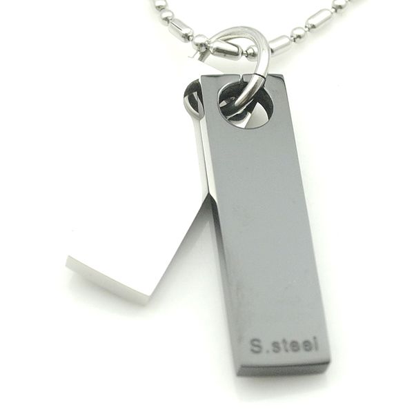 men women pendant necklace stainless steel fashion charm punk jewelry accessory rectangle hp236, Silver
men women pendant necklace stainless steel fashion charm punk jewelry accessory rectangle hp236, Silver
