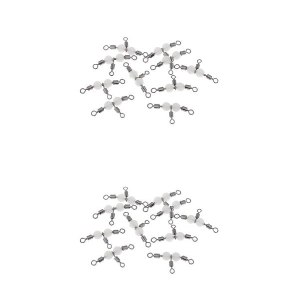 20x 3 way rolling swivels barrel triple tackle t shape lure connectors with glow luminous beads
20x 3 way rolling swivels barrel triple tackle t shape lure connectors with glow luminous beads