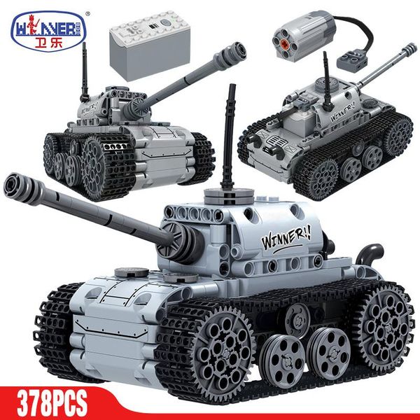 танк блоки танк игрушки set строительство трек мальчики technic модель дети армии двигатель для образования кирпичи erbo electric военные ul