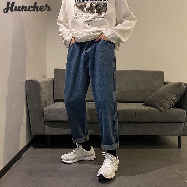 huncher mens jeans men 2020 hip hop fashion korean classic streetwear denim ankle length wide leg pants blue baggy jeans for men
huncher mens jeans men 2020 hip hop fashion korean classic streetwear denim ankle length wide leg pants blue baggy jeans for men