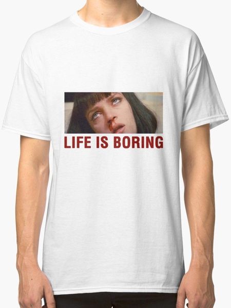 2019 new arrive o-neck t shirt men life is boring (pulp fiction)design your own shirt 
2019 new arrive o-neck t shirt men life is boring (pulp fiction)design your own shirt