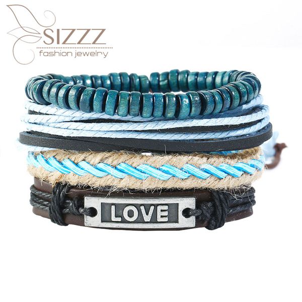 charm bracelets 2021 retro woven 4 piece set cowhide europe and america diy twine bracelet&bangles, Golden;silver
charm bracelets 2021 retro woven 4 piece set cowhide europe and america diy twine bracelet&bangles, Golden;silver