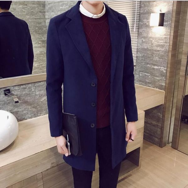 men's wool & blends europe and the united states large size spring autumn single-breasted solid color jacket woolen lapel coat / m-3xl, Black
men's wool & blends europe and the united states large size spring autumn single-breasted solid color jacket woolen lapel coat / m-3xl, Black